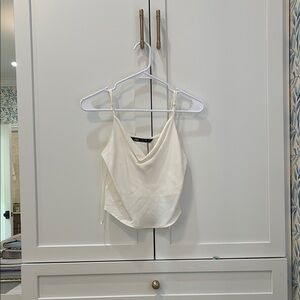 Zara Satin Effect Crop Top